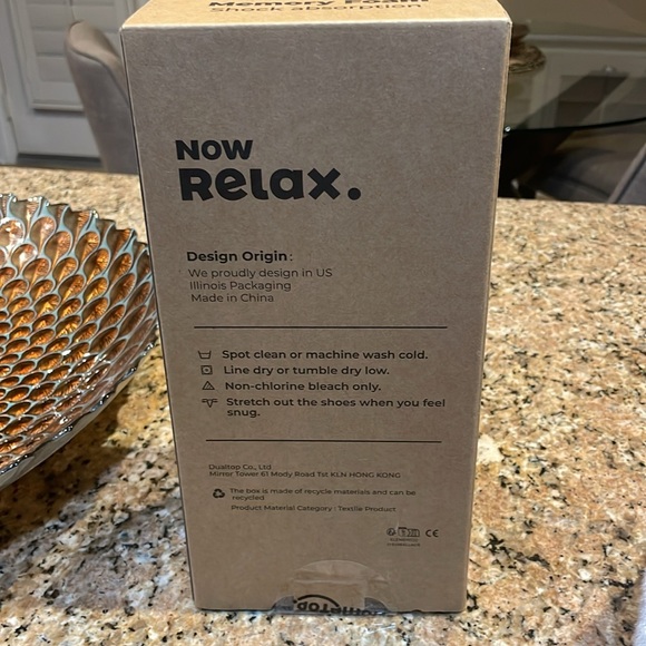 HomeTop Women’s Cozy Gray Slippers with White Plush Faux Fur Trim - Picture 9 of 10